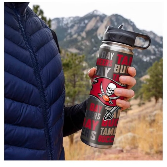 Tampa Bay Buccaneers Stainless Steel Tumbler - Red and Black - Picture 7 of 9